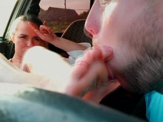 xxx video clip 38 FOXYANDZAZ - A Horny Taxi Driver Licked My Feet Instead Of Paying For The Ride - footfetish - pussy licking penis fetish-9