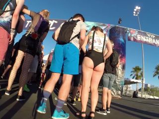 CandidCreeps 787 Raver Butt Cheeks Candid Creepshot Video Hd -9