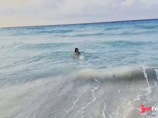 [GetFreeDays.com] Monika Foxxx in bikini and naked walks on beach and swims in ocean in public Sex Clip April 2023-2