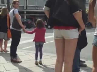 Magnificent asses stalked on the  street-4