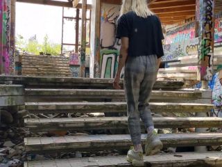 Risky Public Fucking Exploring An Abandoned Water Park 1080p-0