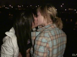 Coed Lezzies Making Out In The Parking Lot Strip While You Watch Tattoo!-7