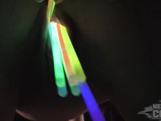 Phat Ass Teen Sabrina Kinky Glowstick Stretch Gape And  Masturbate-6