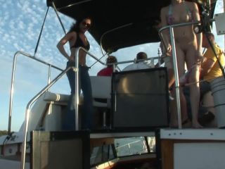 Cute Girls Going on a Naked Boat Ride Around Tampa Bay public Bobby, Kandi, Lauren, Tina-9