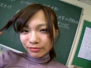 Mio Takaba Asian teacher is showing enormous tits to class Asian!-3