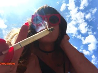 free porn clip 39 DommeTomorrow - Smoking Summer Upskirt, vr fetish on cumshot -2