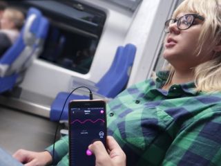 Remote Control My Orgasm In The Train  Public Female Orgasm 1080p-4