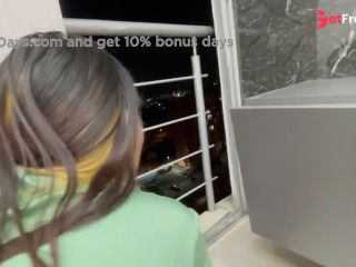 [GetFreeDays.com] I give my shy stepsister a nice fuck when I find her bored on the balcony, I cum in her nice pussy Adult Clip June 2023-1