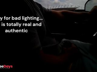 [GetFreeDays.com] Jacking off in car - cumshot on the bridge Sex Leak July 2023-3