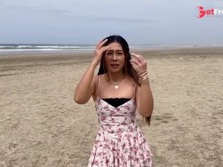 [GetFreeDays.com] Asian MILF gave White Man a Blowjob near the Beach Adult Video November 2022-0