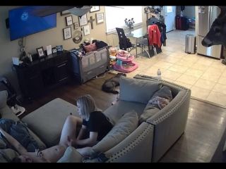 Living Room Handjob MILF Wife Ip Cam Hack Voyeur!-5