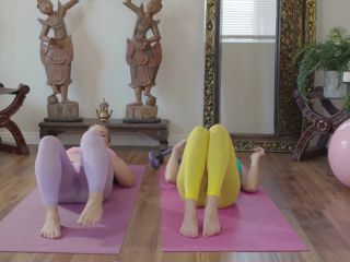 Hustler with Cali Carter & Abigail Mac in Lesbian Yoga *-1