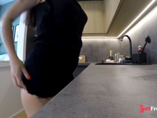 [GetFreeDays.com] Hot Sexy Brunette MILF Housewife at home no panties in a Cut Miniskirt to flash meaty juicy pussy Adult Clip March 2023-7