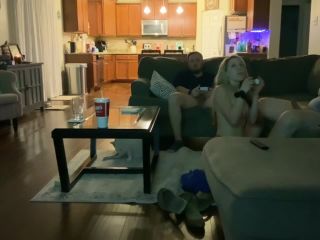 ErikaSwingz - Sucked Off 2 Men While They Play Video Games - Swingers-8