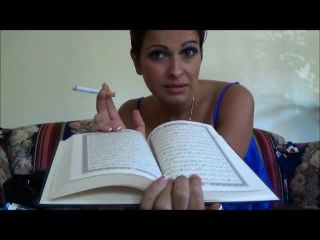 free porn video 49 Goddess Bs Slave Training 101 - Destroying Your Quran before your Paki Eyes!, smoking fetish clips on fetish porn -0