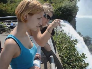 Sightseeing on tits by niagara falls-1