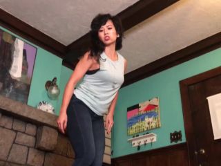 online porn clip 31 Blue Jean Barefoot Ball Stomping 1080 HD – Mistress Lucy Khan, asian scandal on feet porn -4