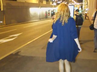 Naughty girl flashes nudity in public-6