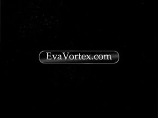 TS Red Rubber Nurse Eva Vortex violate her male slave-8
