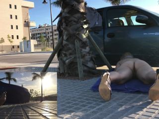 Ivy RosesLaying Blindfolded In Sidewalk-4