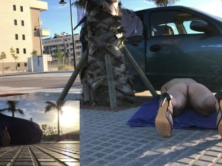 Ivy RosesLaying Blindfolded In Sidewalk-7