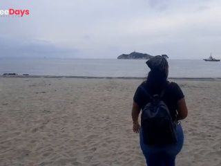 [GetFreeDays.com] A delicious bath at home and then an exhibition of my big ass on a beach. Porn Clip October 2022-5