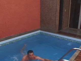 Big Dick Gay Poolside Fucking Gay-0