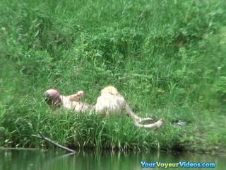 Couple having sex in river shore Public!-6