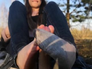 free video 20 Public Footjob And Socks Job From Beauty On In The Park Close View – Oksifootjob - oksifootjob - femdom porn busty fetish-8