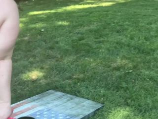 ErikaSwingz - Strip CornHole When Strangers Show U - Public nudity-5