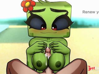 [GetFreeDays.com] Cute Minecraft Girl Flashing Her boobs in the beach - Minecraft Parody Game Hornycraft Gallery Adult Leak June 2023-6