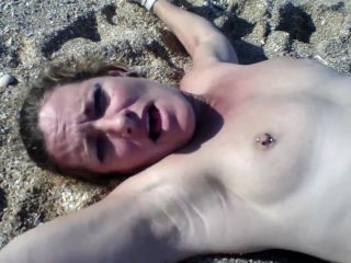 porn video 14 bdsm porno video anal femdom porn | Fayth On Fire – Staked Out Nude On the Beach | maledom-3