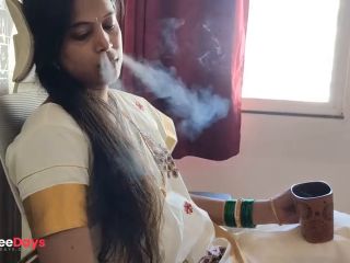 [GetFreeDays.com] Woman smoking cigarette in saree Porn Video January 2023-4