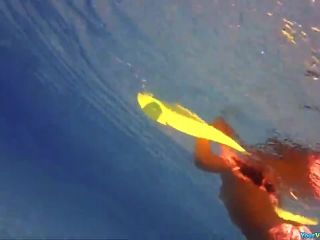 Underwater nudist swimming-3