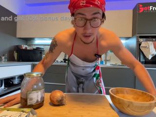 [GetFreeDays.com] young Italian guy has it in the kitchen with a big cucumber Adult Leak July 2023-2