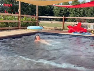 [GetFreeDays.com] BBW Naked Yoga by the pool Porn Video December 2022-9