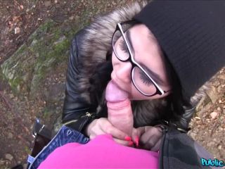 Emo chick has sex in the  woods-2