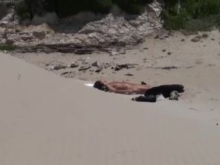 Sexy girl caught tanning on a lone  beach-7