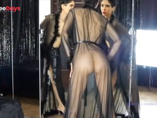 [GetFreeDays.com] Sheer veiled transparent clothes try on haul - italian goddess worship natural beauty mistress Adult Leak January 2023-9