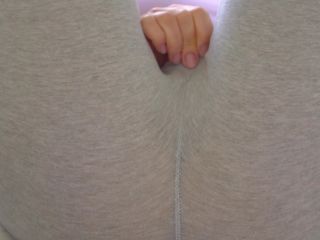 [Amateur] CLOSE UP, YOUNG STUDENT IN LEGGINGS LOVES CUMS-0