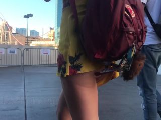 CandidCreeps 875 Romper Too Short Ass Is Showing to the World-9