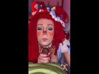 GIbbyTheClown - Raggedy Ann gets Raggedy Clown Cock - Cosplay-4