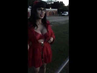 porn clip 11 Outdoor#5 Red Slut – Amazing public sex – Maeva French | crossdresser | public saff femdom-8