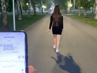 Deluxe Bitch - Cumming hard on a walk in a public park with a remote - controlled vibrator - Public orgasm-8