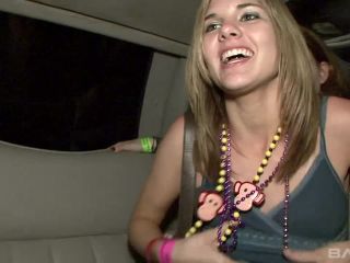Boobie And Pussy Flashing In The Limousine-9