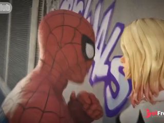 [GetFreeDays.com] Spiderman hung fan girl on the roof of the building and licked her pussy POV Sex Film October 2022-1