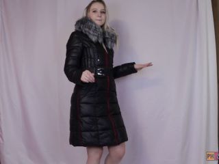 A Teen Girl Is Just Dancing In A Down Jacket  No Porn Video For Down Jacket Lovers 1080p-5