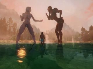 Giantess Hot Springs  Skyrim GTS-6