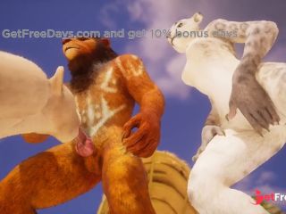 [GetFreeDays.com] Furry trio ends in creampie and squirting in intense Wild Life sex Sex Video July 2023-1