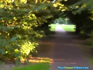 Cum on face in public park Public!-9